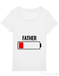 Tricou STANLEY STELLA dama Father battery Alb