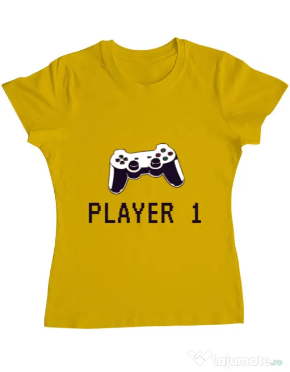 Tricou ADLER dama Player 1 Galben