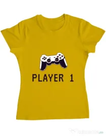 Tricou ADLER dama Player 1 Galben