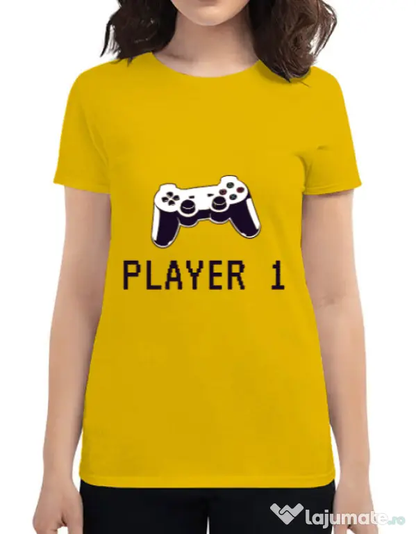 Tricou ADLER dama Player 1 Galben