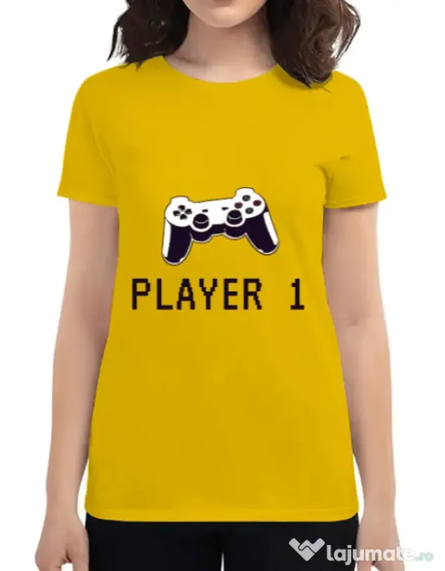 Tricou ADLER dama Player 1 Galben