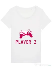 Tricou STANLEY STELLA dama Player 2 Alb
