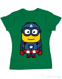 Tricou ADLER dama Captain minion Verde mediu