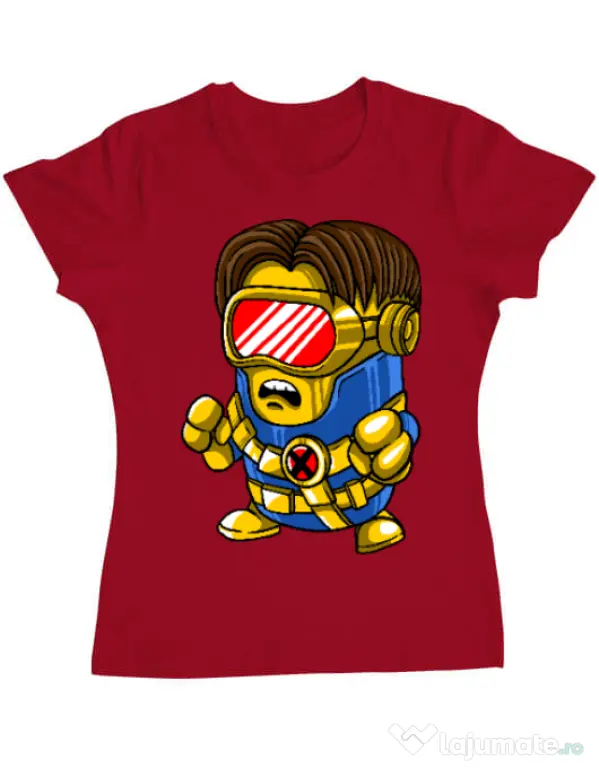 Tricou ADLER dama Cyclops minion Rosu