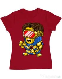 Tricou ADLER dama Cyclops minion Rosu