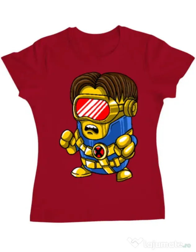 Tricou ADLER dama Cyclops minion Rosu