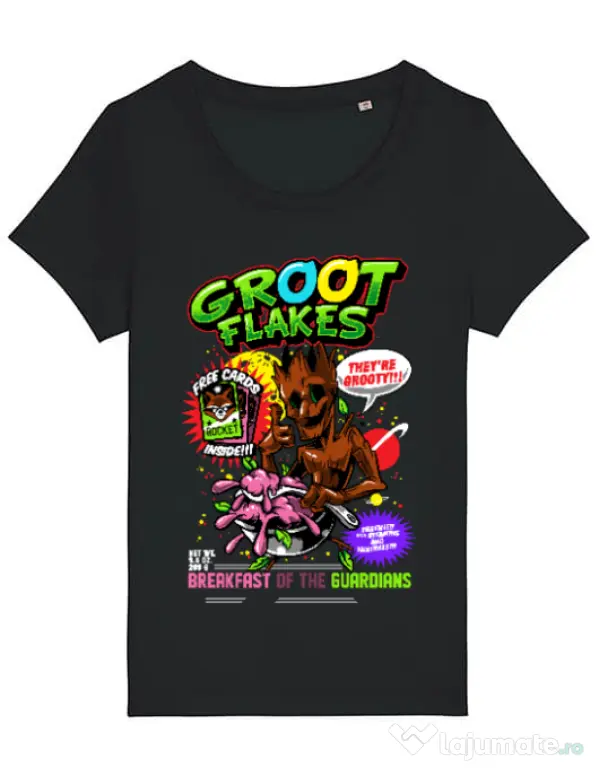 Tricou STANLEY STELLA dama Groot flakes Negru