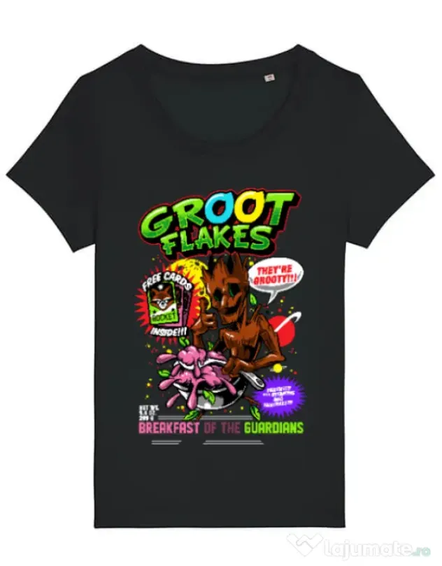Tricou STANLEY STELLA dama Groot flakes Negru