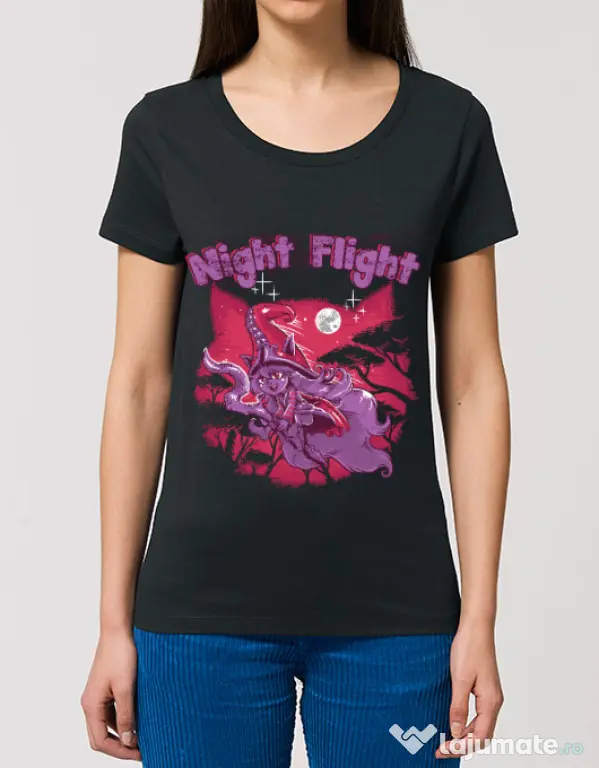 Tricou STANLEY STELLA dama Night flight Negru