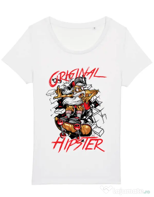 Tricou STANLEY STELLA dama Original hipster Alb