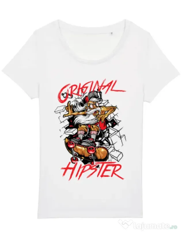 Tricou STANLEY STELLA dama Original hipster Alb