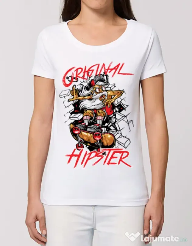 Tricou STANLEY STELLA dama Original hipster Alb
