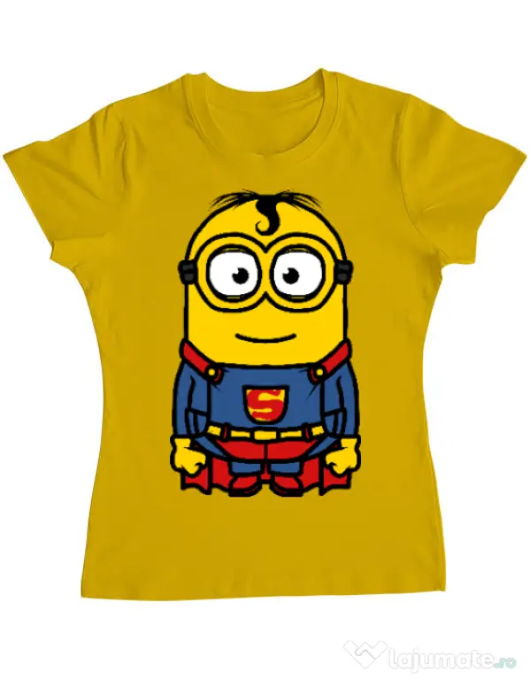 Tricou ADLER dama Super minion Galben