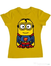 Tricou ADLER dama Super minion Galben