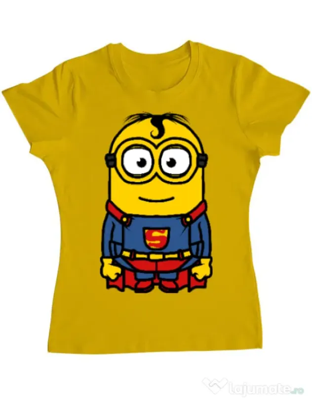 Tricou ADLER dama Super minion Galben