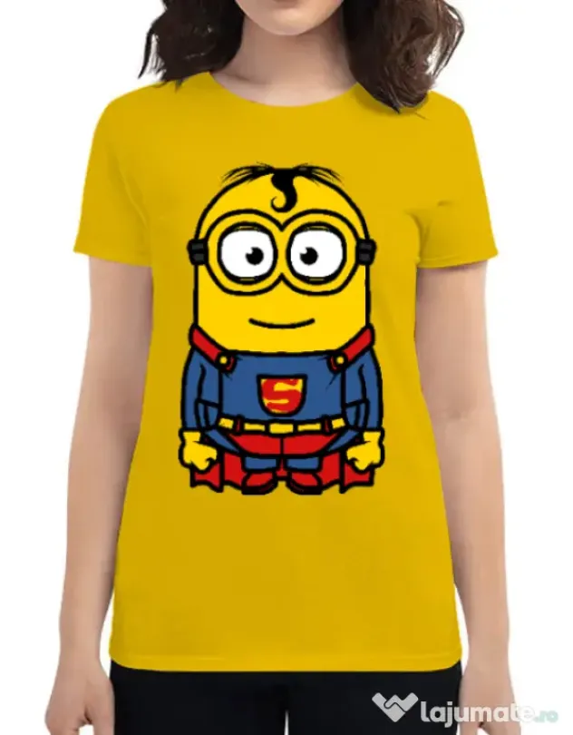 Tricou ADLER dama Super minion Galben