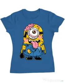 Tricou ADLER dama Zombie minion Albastru azuriu