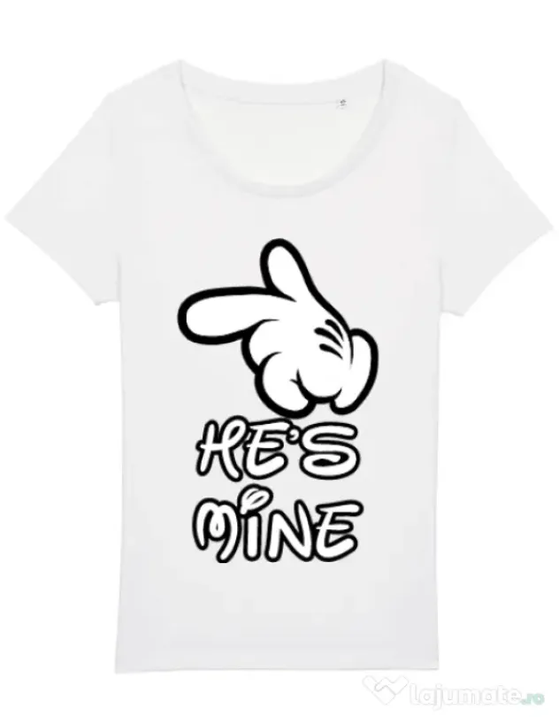 Tricou STANLEY STELLA dama He is mine Alb