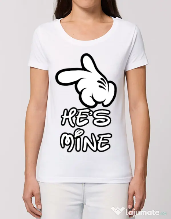 Tricou STANLEY STELLA dama He is mine Alb