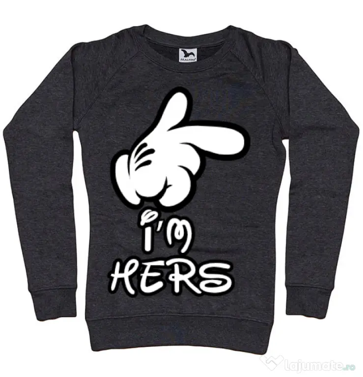 Bluza ADLER dama I am hers Negru melanj
