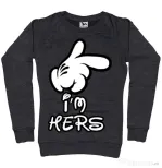 Bluza ADLER dama I am hers Negru melanj