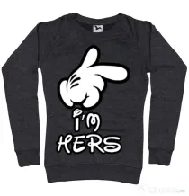 Bluza ADLER dama I am hers Negru melanj