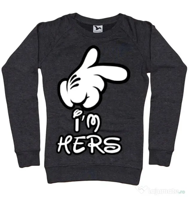 Bluza ADLER dama I am hers Negru melanj