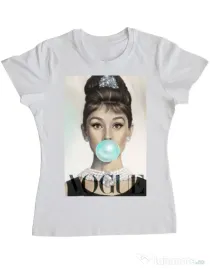 Tricou ADLER dama Audrey Alb