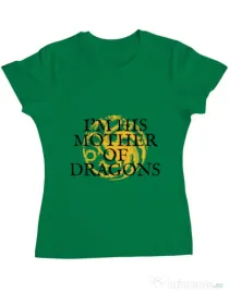 Tricou ADLER dama His mother of dragons Verde mediu
