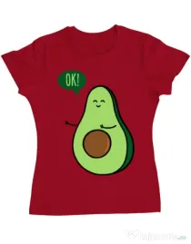 Tricou ADLER dama Avocuddle 2 Rosu