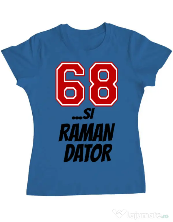 Tricou ADLER dama 68 si raman dator Albastru azuriu