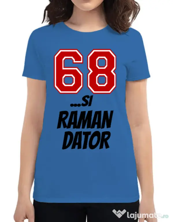 Tricou ADLER dama 68 si raman dator Albastru azuriu