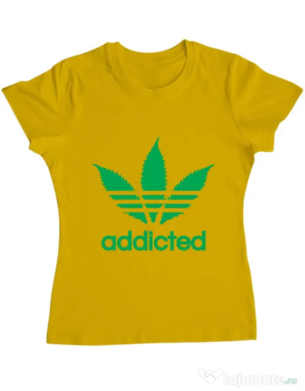 Tricou ADLER dama Addicted Galben