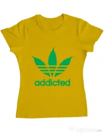 Tricou ADLER dama Addicted Galben