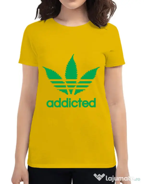 Tricou ADLER dama Addicted Galben