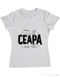 Tricou ADLER dama Ceapa ma-tii Alb