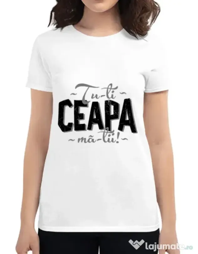 Tricou ADLER dama Ceapa ma-tii Alb