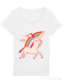 Tricou STANLEY STELLA dama FUnicorn Alb
