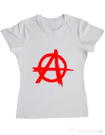 Tricou ADLER dama Anarchy Alb
