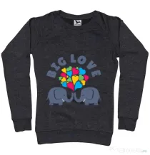 Bluza ADLER dama Big love Negru melanj