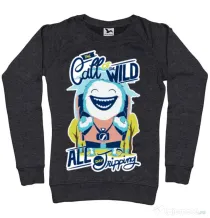 Bluza ADLER dama Call of the wild Negru melanj