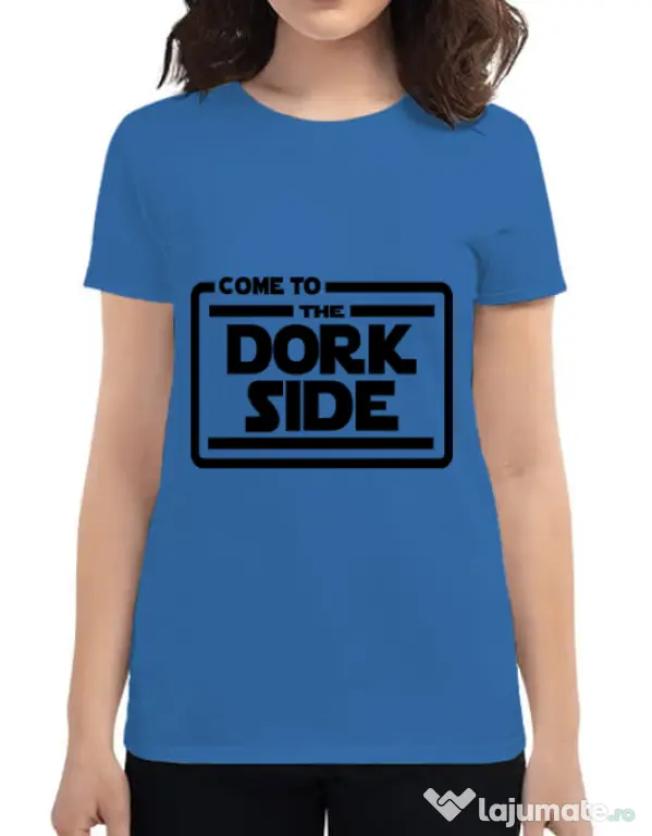 Tricou ADLER dama Dork side Albastru azuriu