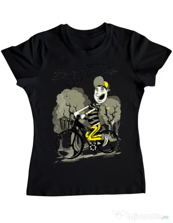 Tricou ADLER dama Enjoy the ride Negru
