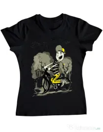 Tricou ADLER dama Enjoy the ride Negru