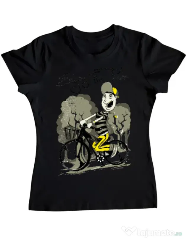 Tricou ADLER dama Enjoy the ride Negru