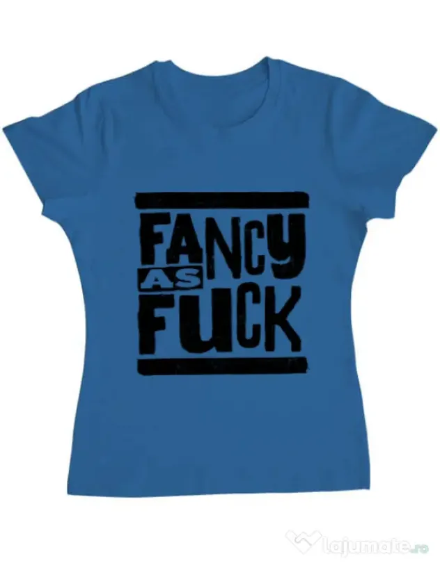 Tricou ADLER dama Fancy as fuck Albastru azuriu