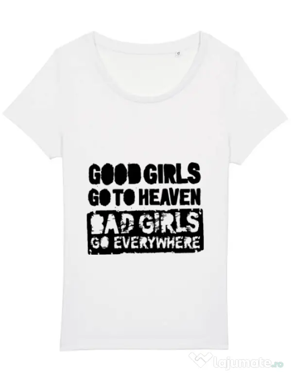 Tricou STANLEY STELLA dama Good girls Alb