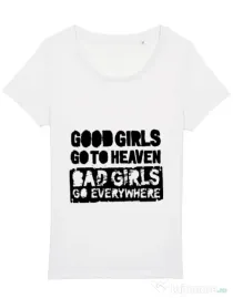 Tricou STANLEY STELLA dama Good girls Alb