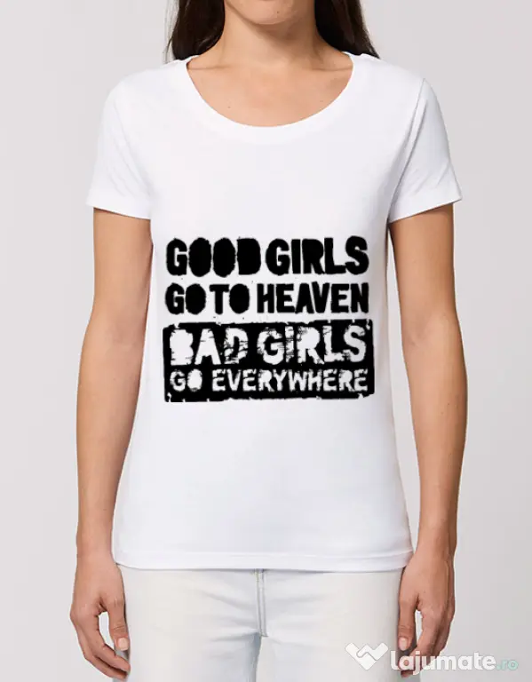 Tricou STANLEY STELLA dama Good girls Alb