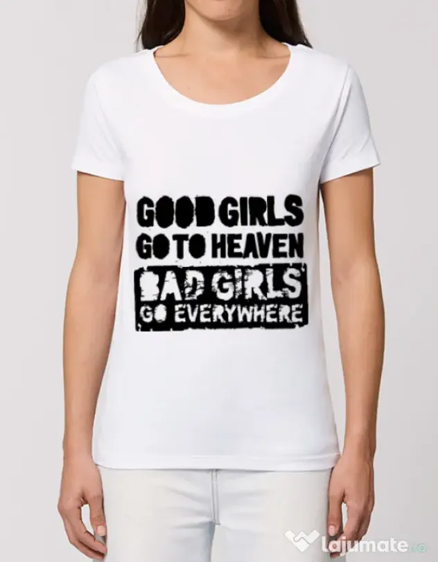 Tricou STANLEY STELLA dama Good girls Alb